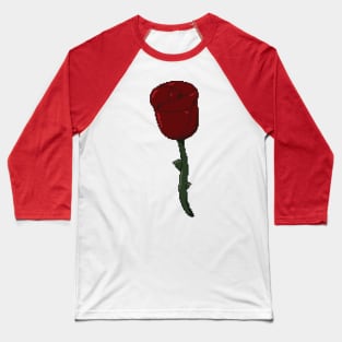 Pixel Rose Baseball T-Shirt